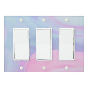 Solid Color Light Switch Cover Triple Rocker