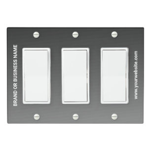Solid Color Light Switch Cover Triple Rocker