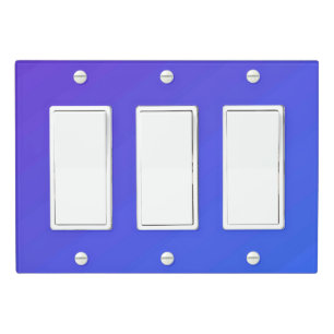 Solid Color Light Switch Cover Triple Rocker
