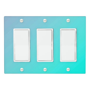Solid Color Light Switch Cover Triple Rocker
