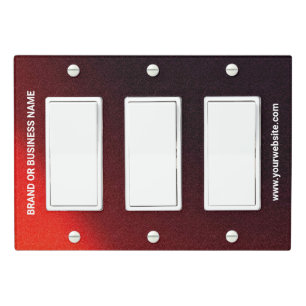 Solid Color Light Switch Cover Triple Rocker
