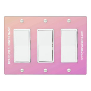 Solid Color Light Switch Cover Triple Rocker