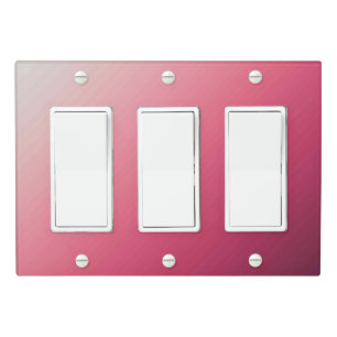 Solid Color Light Switch Cover Triple Rocker