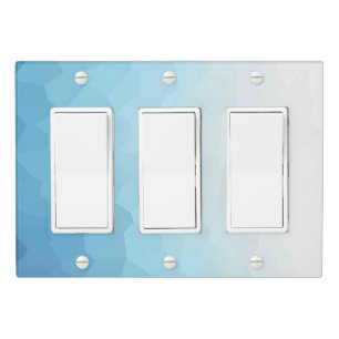 Solid Color Light Switch Cover Triple Rocker