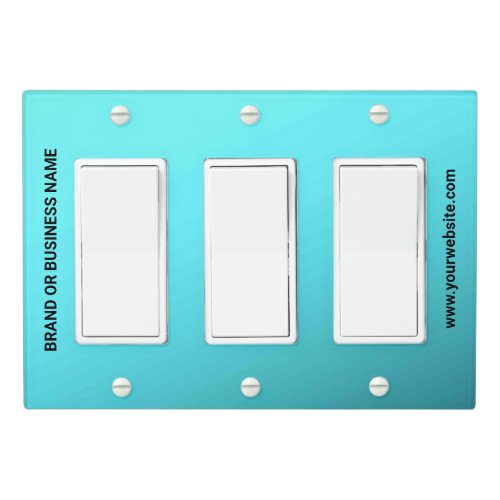 Solid Color Light Switch Cover Triple Rocker