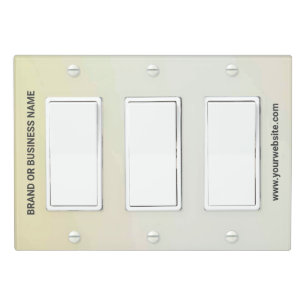Solid Color Light Switch Cover Triple Rocker