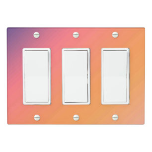 Solid Color Light Switch Cover Triple Rocker