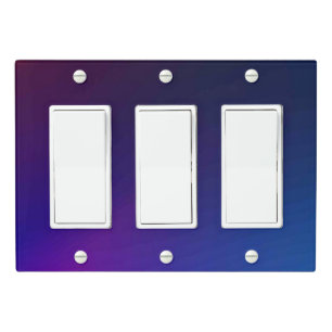 Solid Color Light Switch Cover Triple Rocker