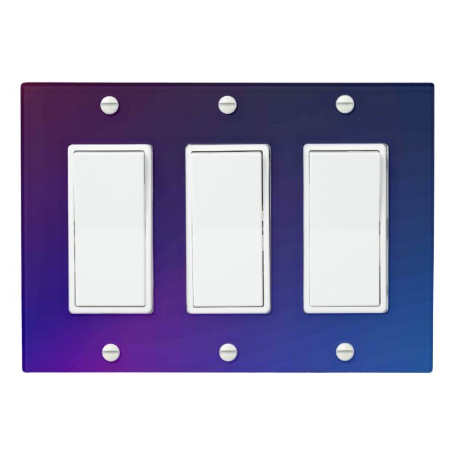 Solid Color Light Switch Cover Triple Rocker (In Situ)