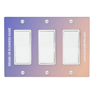 Solid Color Light Switch Cover Triple Rocker