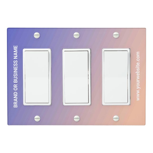 Solid Color Light Switch Cover Triple Rocker (In Situ)