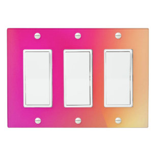 Solid Color Light Switch Cover Triple Rocker