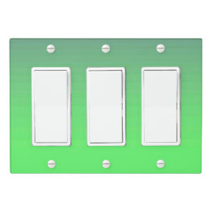 Solid Color Light Switch Cover Triple Rocker