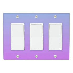 Solid Color Light Switch Cover Triple Rocker