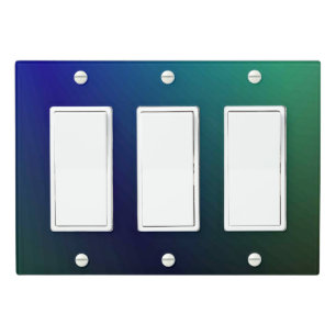 Solid Color Light Switch Cover Triple Rocker
