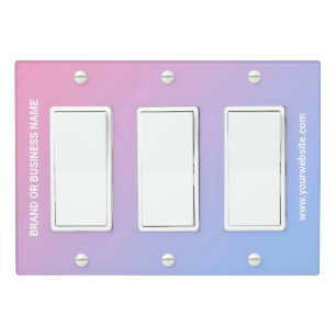 Solid Color Light Switch Cover Triple Rocker