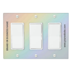 Solid Color Light Switch Cover Triple Rocker
