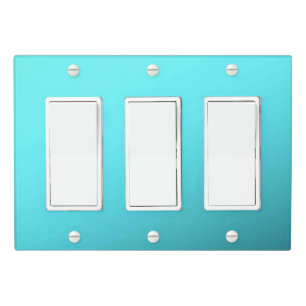 Solid Color Light Switch Cover Triple Rocker