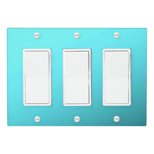 Solid Color Light Switch Cover Triple Rocker