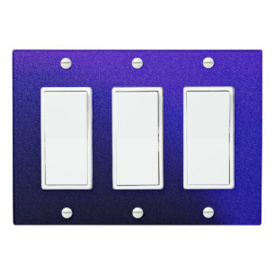 Solid Color Light Switch Cover Triple Rocker