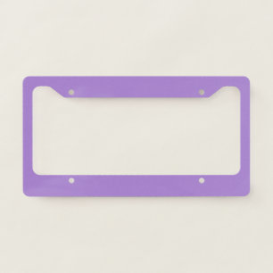 Solid color lilac bush license plate frame