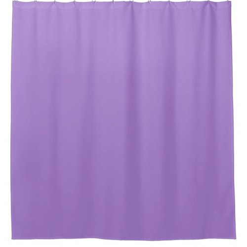 Solid color lilac bush shower curtain