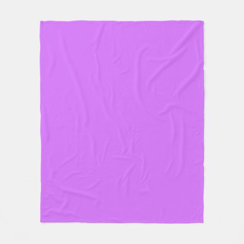 Solid Color Lilac Purple Fleece Blanket