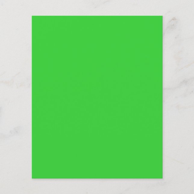 Solid Color Lime Green Blank Flyer (Front)