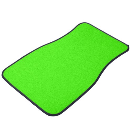 Solid Color Lime Green Car Floor Mat