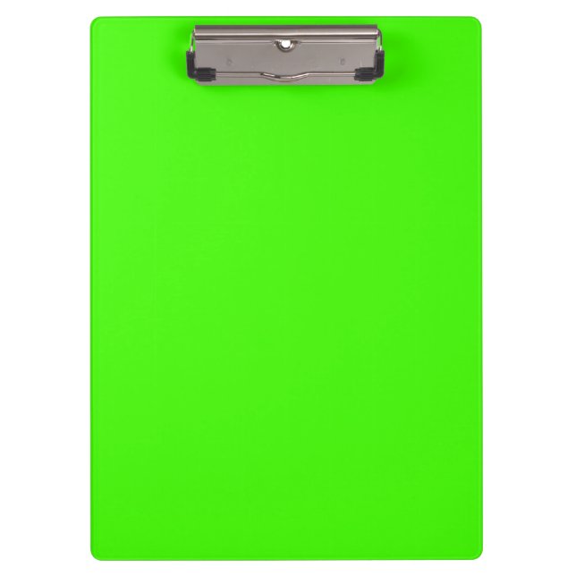 Solid Color: Lime Green Clipboard (Front)