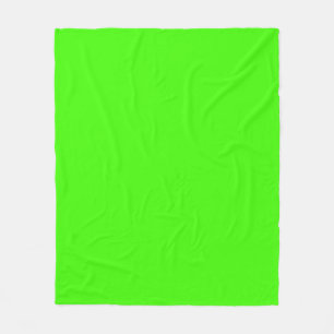 Solid Color: Lime Green Fleece Blanket