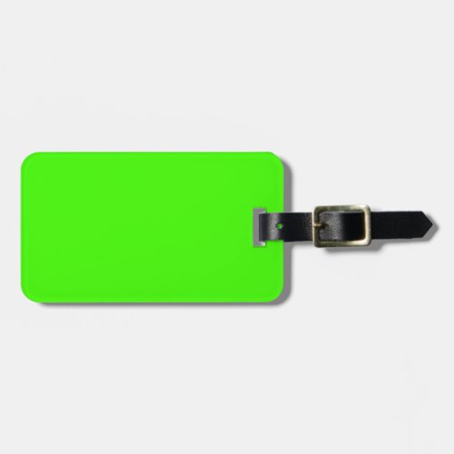 Solid Color Lime Green Luggage Tag