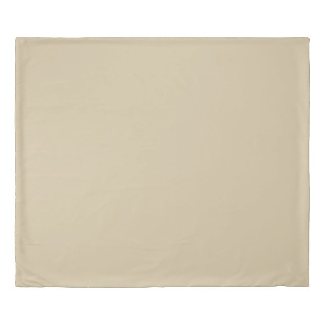 solid color limestone tan chalk duvet cover (Front)