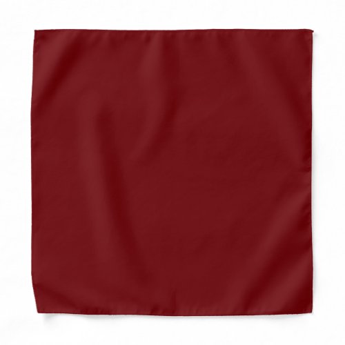 Solid color mahogany red bandana