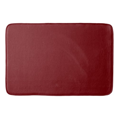 Solid color mahogany red bath mat