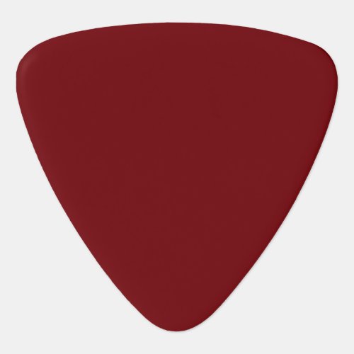 Solid color mahogany red guitar pick