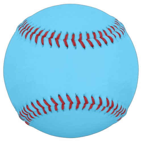 Solid color malibu blue softball