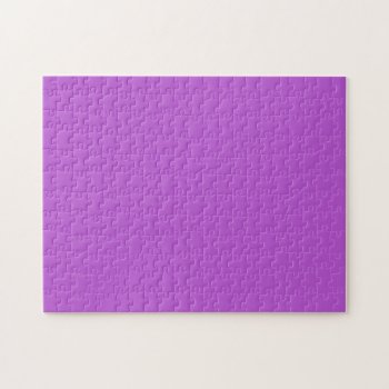 Solid Color Medium Orchid Jigsaw Puzzle by purplestuff at Zazzle