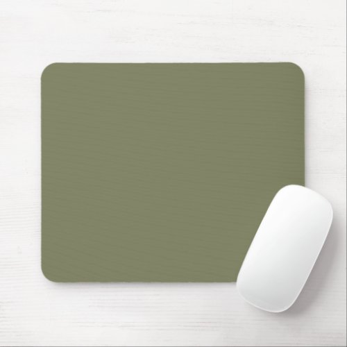 Solid Color Military Green Classic Mouse Pad