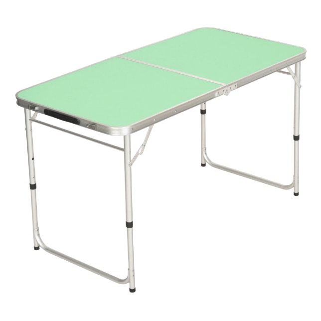 Solid Color: Mint Beer Pong Table (Angled)
