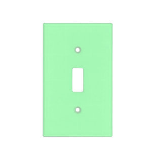 Solid Color Mint Green Light Switch Cover