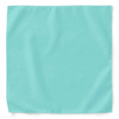 Solid color misty teal turquoise bandana