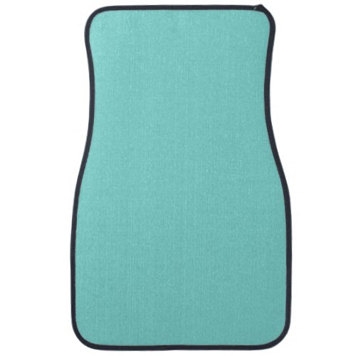 Solid color misty teal turquoise car floor mat