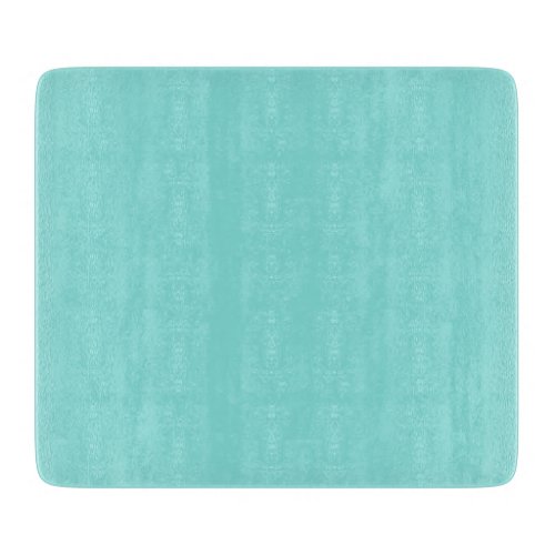 Solid color misty teal turquoise cutting board