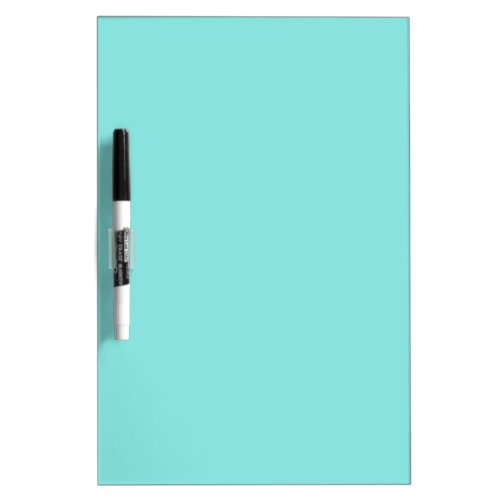 Solid color misty teal turquoise dry erase board