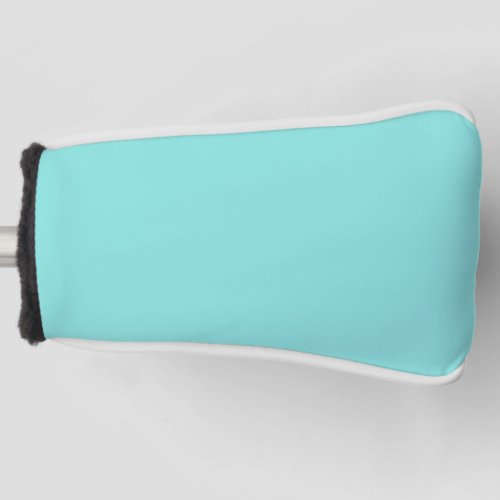 Solid color misty teal turquoise golf head cover