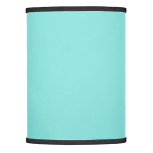Solid color misty teal turquoise lamp shade