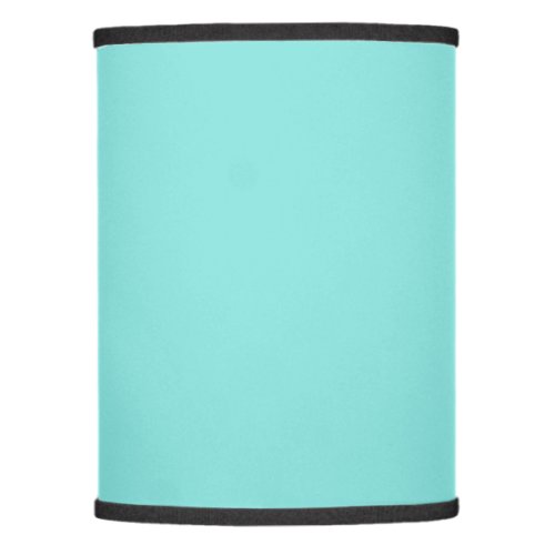 Solid color misty teal turquoise lamp shade