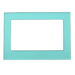 Solid color misty teal turquoise magnetic frame