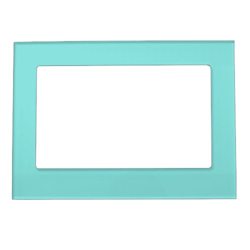 Solid color misty teal turquoise magnetic frame